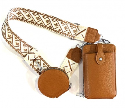 Porte-Monnaie Vegan combiné - Sac-Smartphone. 